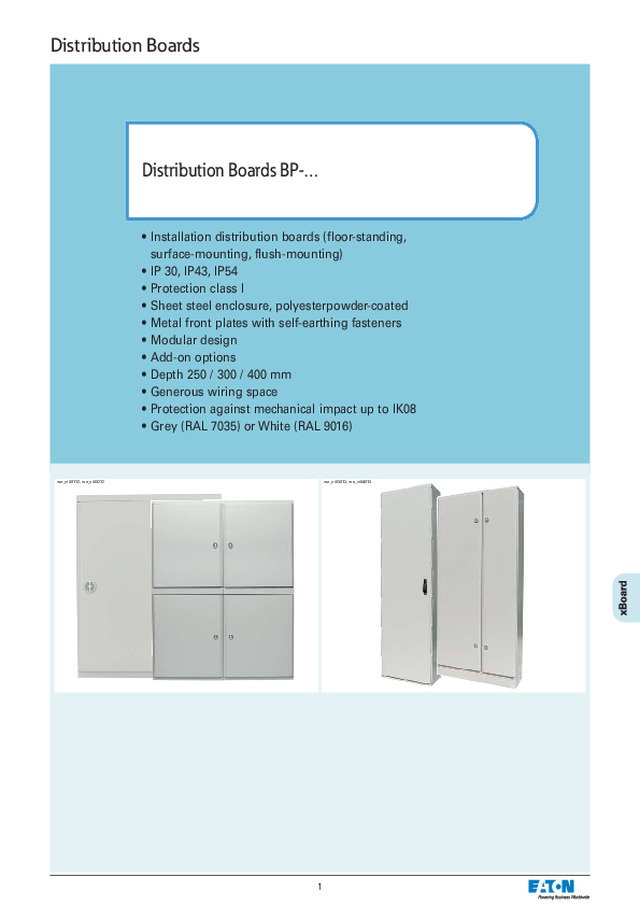 Distribution Boards BP
