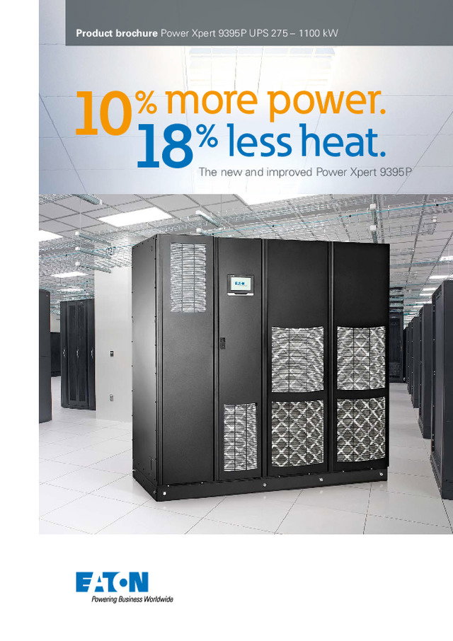 Power Xpert 9395P UPS 275 – 1100 kW