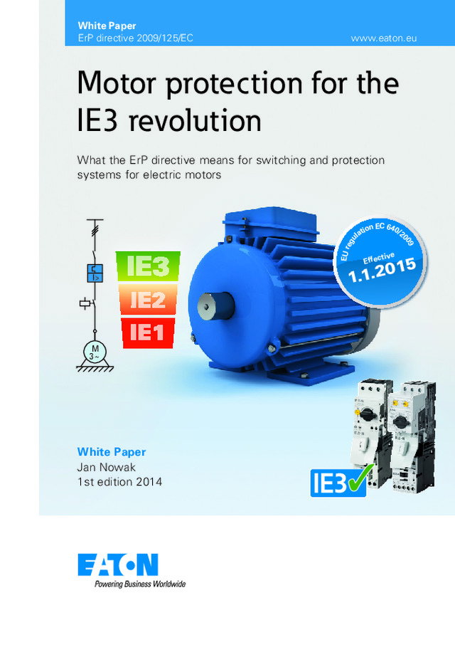 Motor protection for the IE3 revolution
