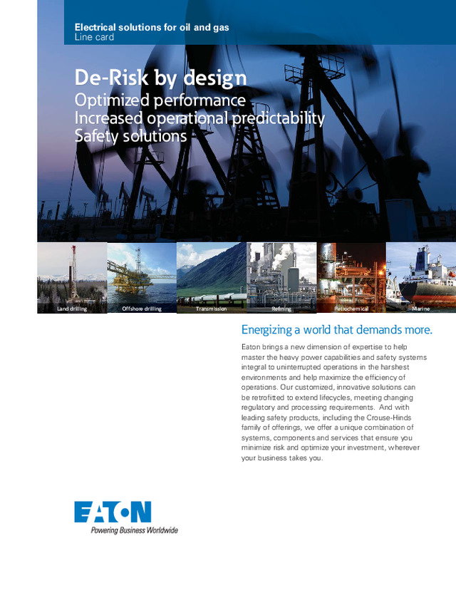 Electrical solutions for oil and gas