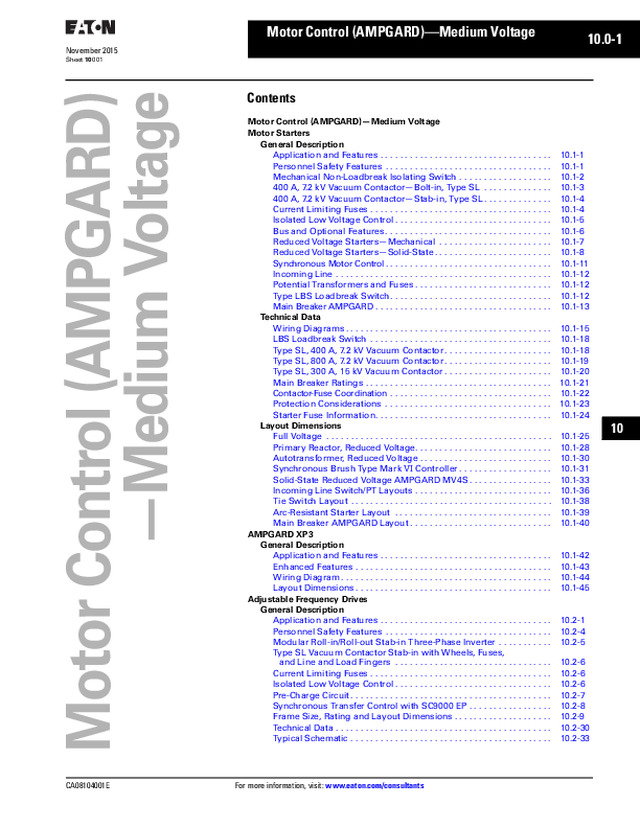 Motor Control (AMPGARD)—Medium Voltage