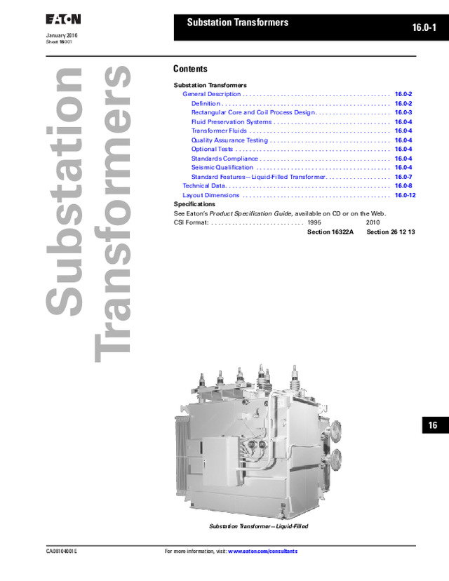 Substation Transformers