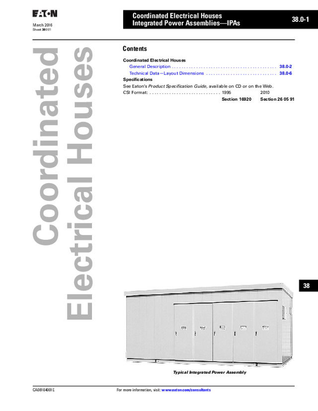 Coordinated Electrical Houses