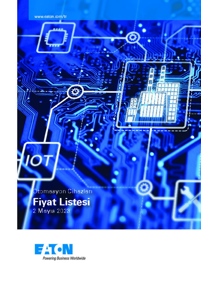 Eaton Otomasyon Cihazları Fiyat Listesi