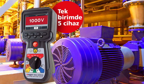 KOMPAKT MEGGER MTR105 MOTOR TEST CIHAZI ILE İLERLEYIN