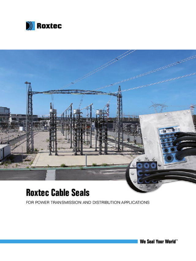 Elektrik İletim Ve Dağıtım Uygulamaları İçin Roxtec