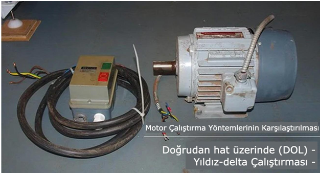 Doğrudan hat üzerinde (DOL) ve Yıldız-delta Motor Çalıştırmanın Karşılaştırılması