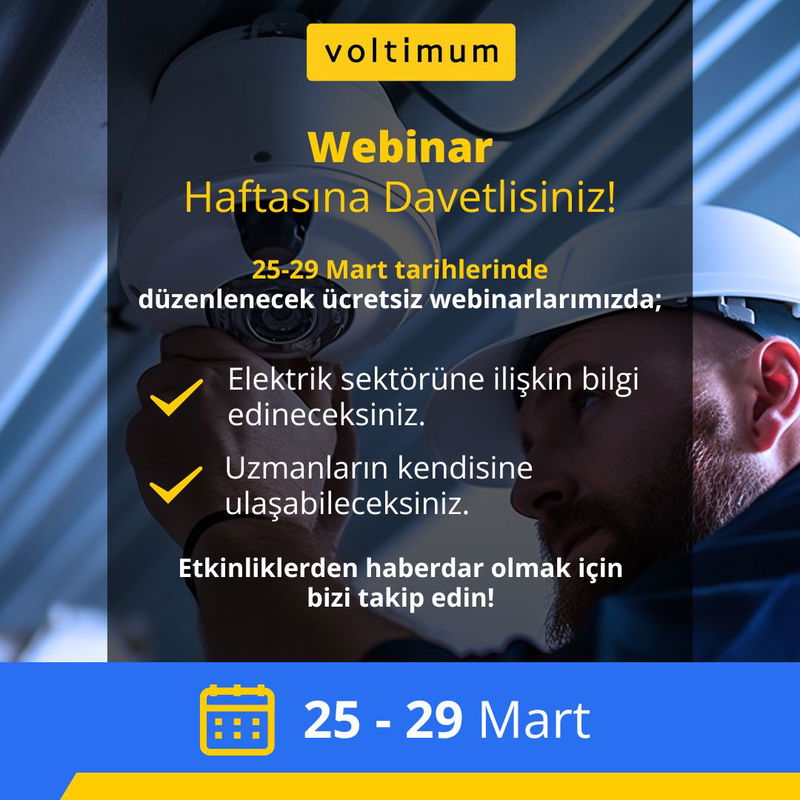 Ödüllü Webinar Haftamız Başlıyor!