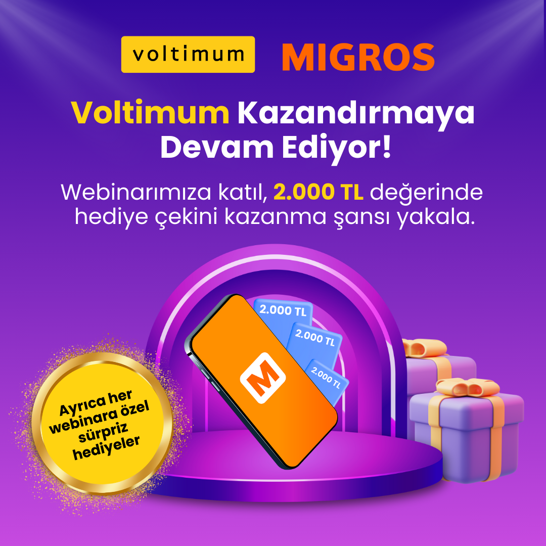 Ödüllü Webinar Haftamız Başlıyor