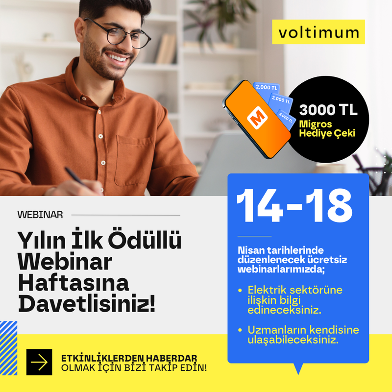 Yılın İlk Ödüllü Webinar Haftasına Davetlisiniz!