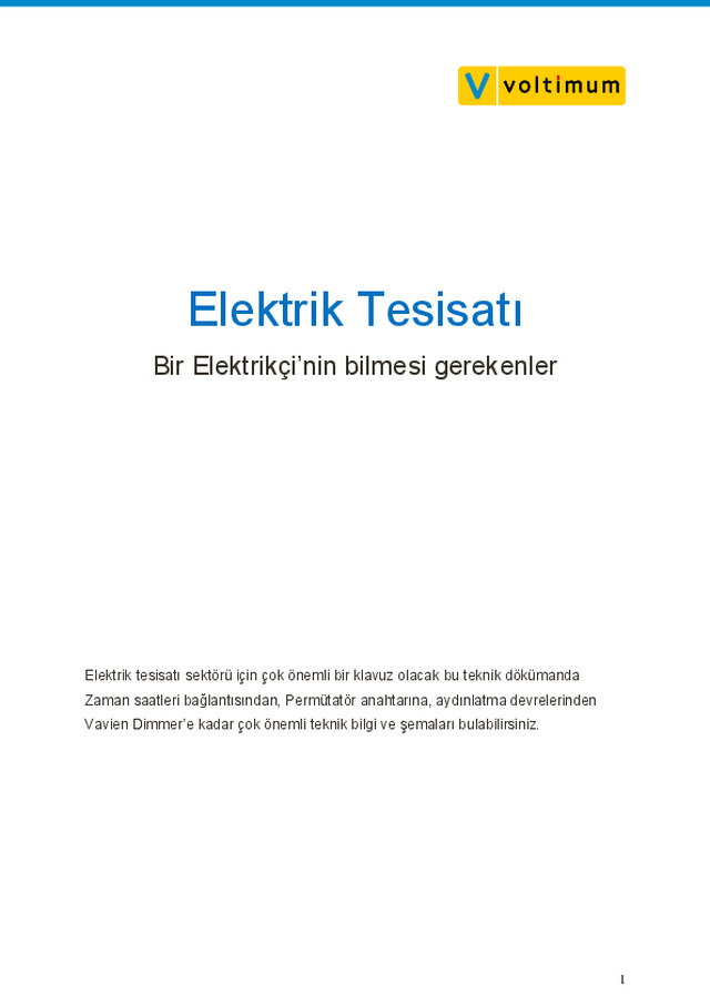 Bir Elektrikçinin bilmesi gerekenler