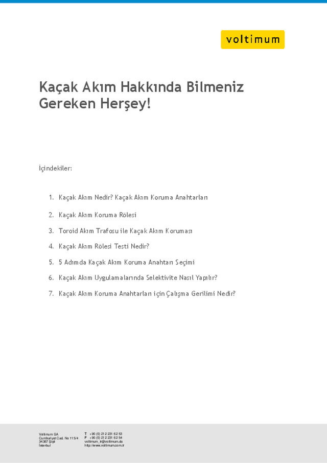 Kaçak Akım Hakkında Bilmeniz Gereken Herşey!