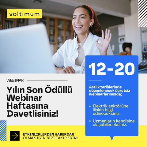 Ödüllü Webinar Haftamız Başladı.