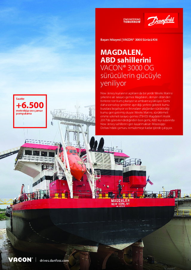 MAGDALEN, ABD Sahillerini VACON® 3000 OG Sürücülerin Gücüyle Yeniliyor