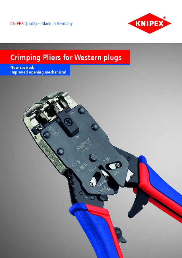 Crimping Pliers for Western plugs