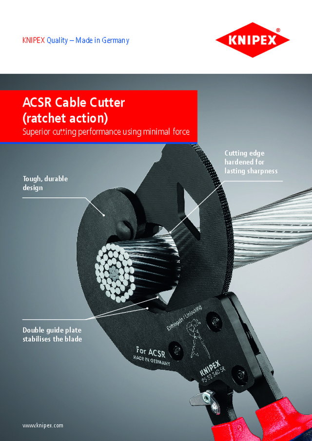 ACSR Cable Cutter (ratchet action)