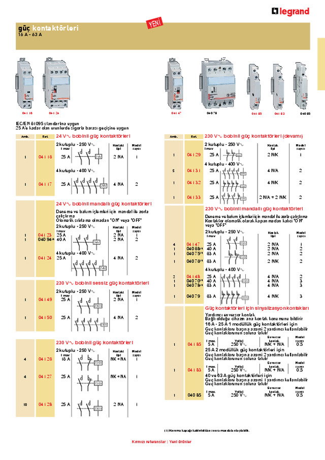 Güç Kontaktörleri