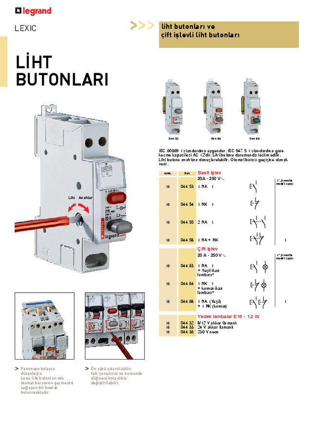 Lexic Liht Butonları