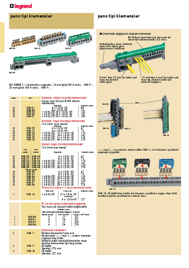 Pano Tipi Klemensler
