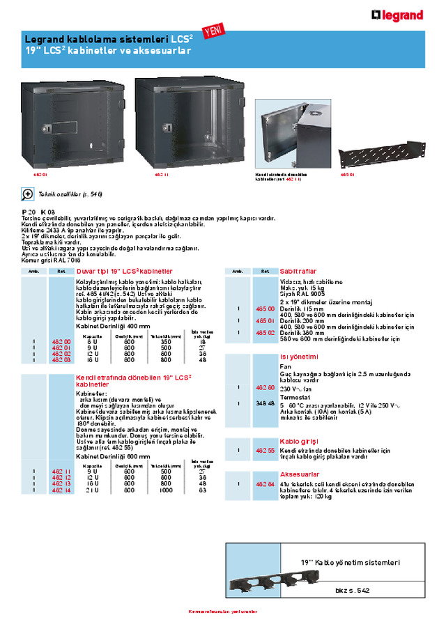 19\\\" LCS² kabinetler ve aksesuarlar