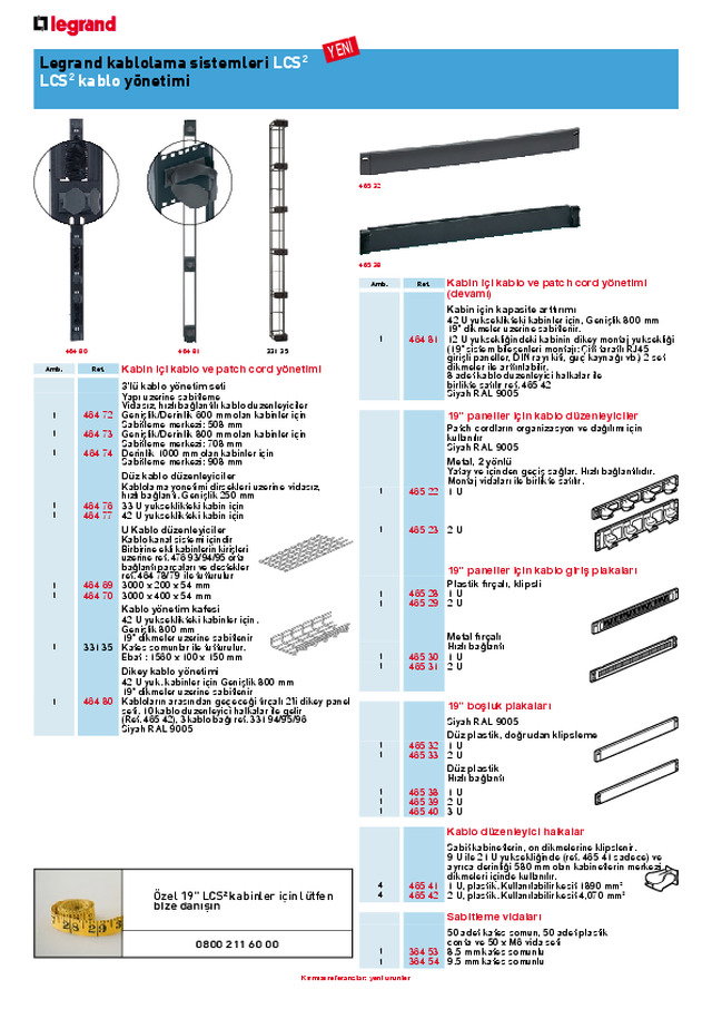 LCS² kablo yönetimi
