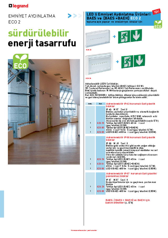 LED li emniyet aydınlatma ürünleri