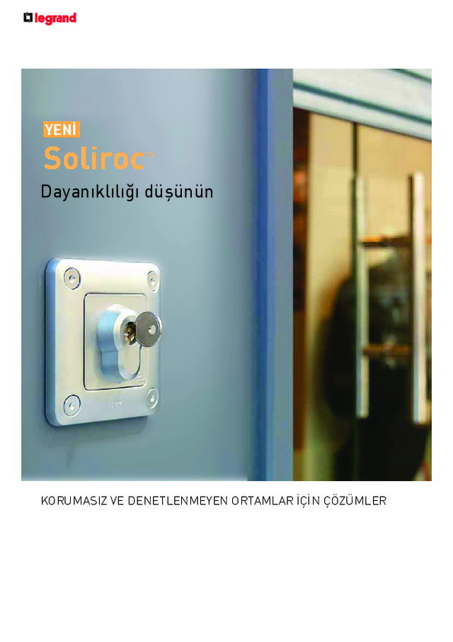 Soliroc dayanaklı anahtarlar ve prizler