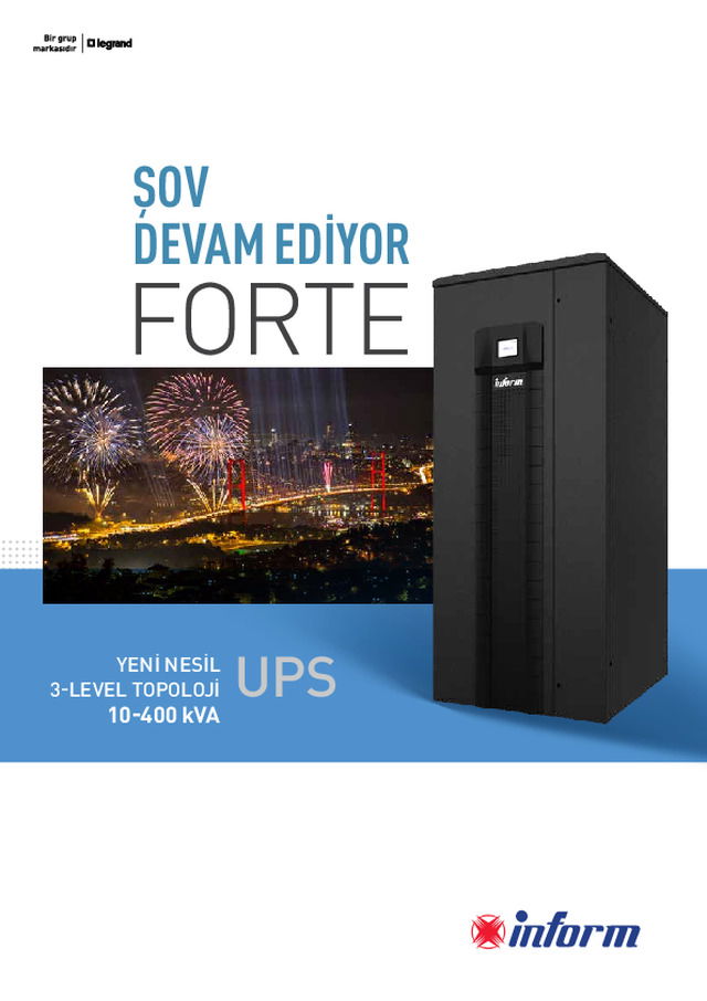 YENİ NESİL 3-LEVEL TOPOLOJİ 10-400 kVA UPS