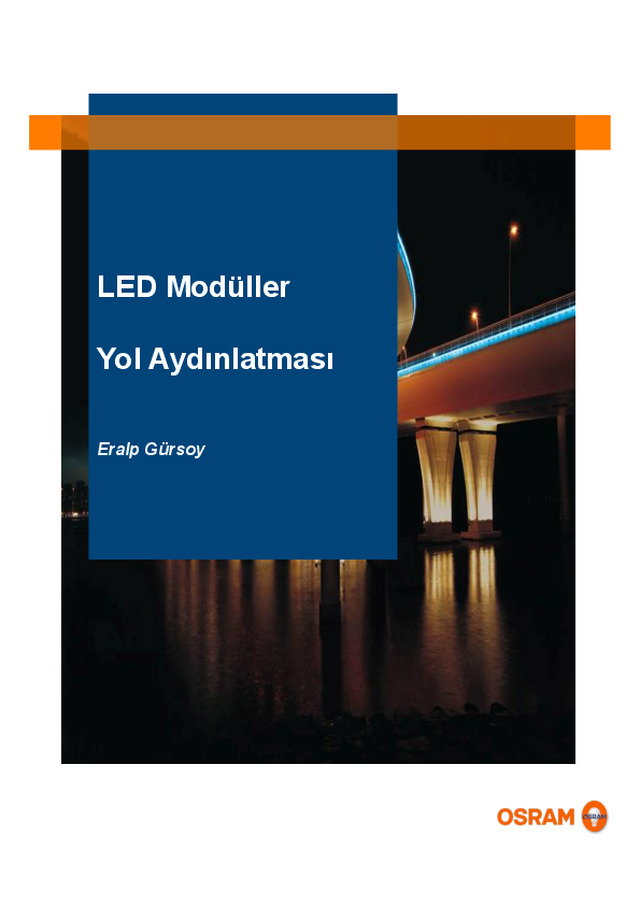 LED ile Yol Aydınlatması