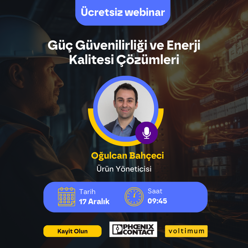 Phoenix Contact Güç Güvenilirliği ve Enerji Kalitesi Çözümleri Webinarı