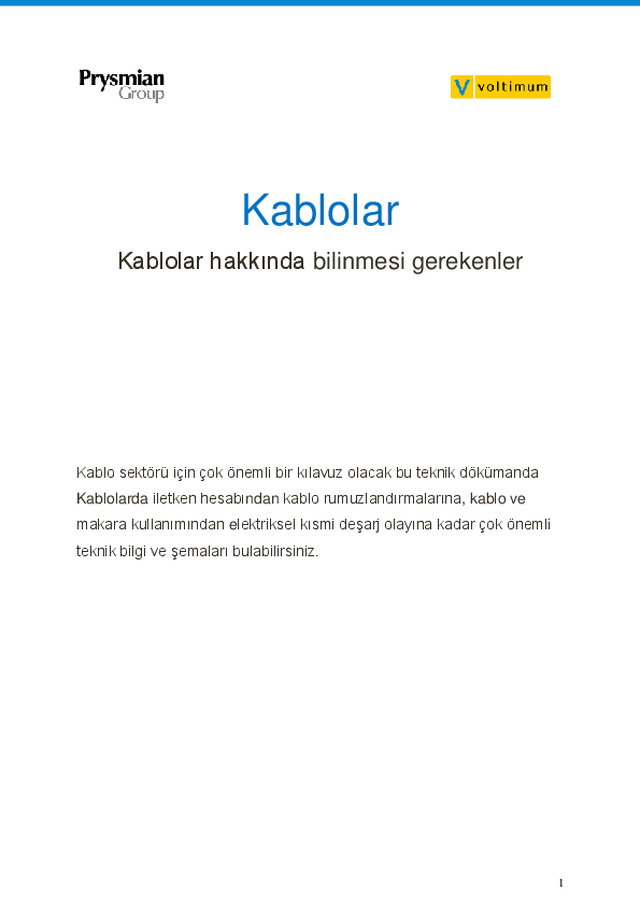 Kablolar hakkında bilinmesi gerekenler