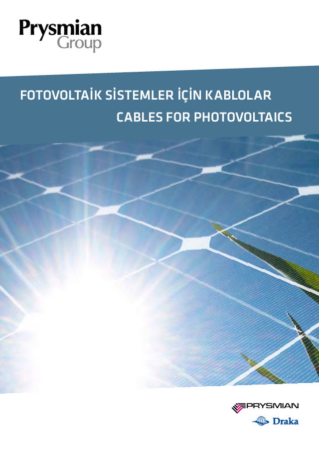 Fotovoltaik sistemler için kablolar