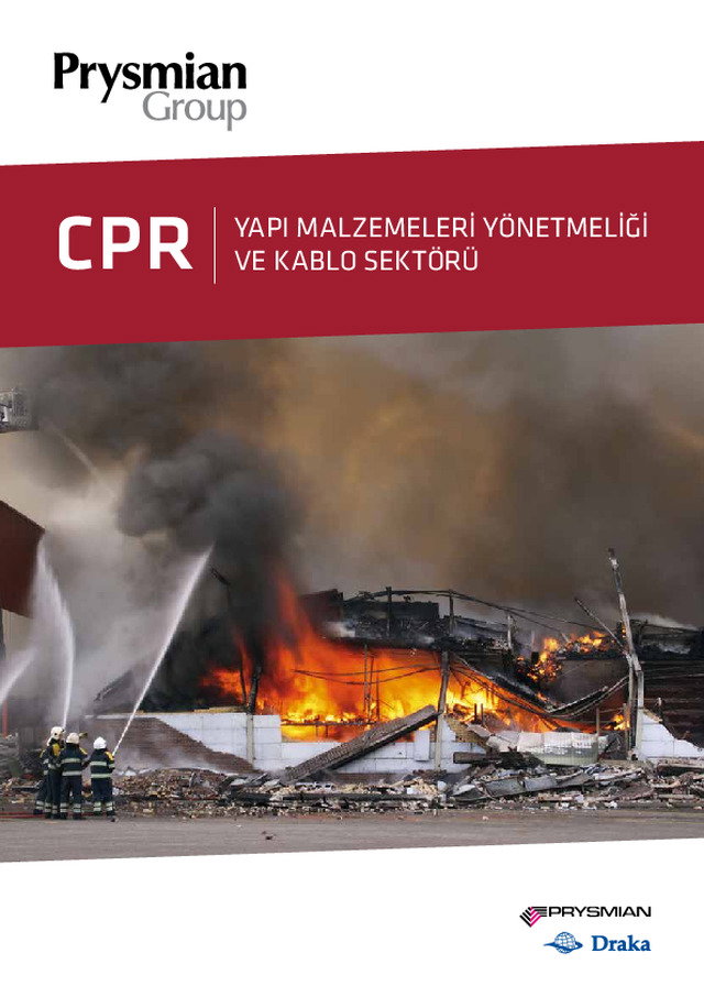 Prysmian Kablo – CPR (Yapı Malzemeleri Yönetmeliği)