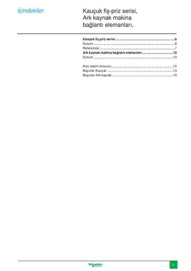 Kauçuk Endüstriyel Tip Fiş-Priz