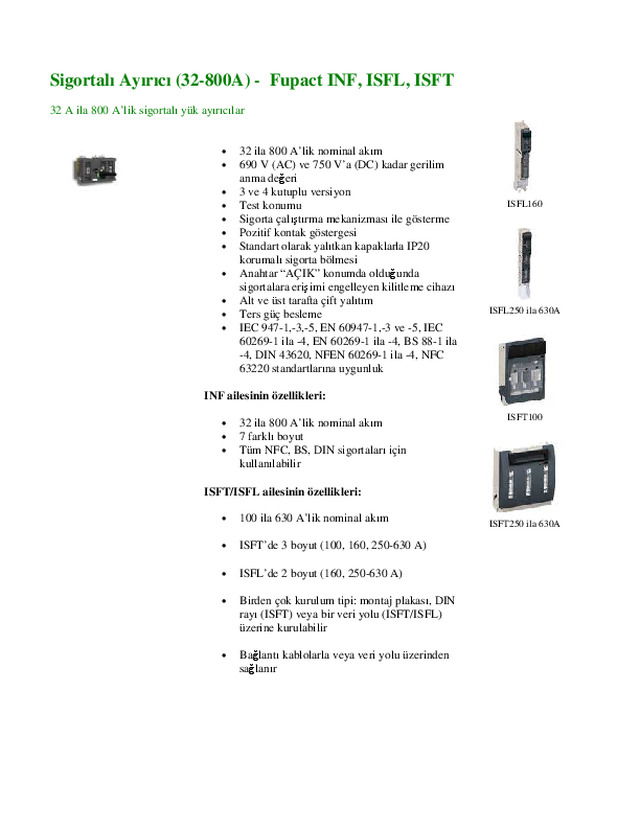 32-800A-Fupact INF-ISFL-ISFT