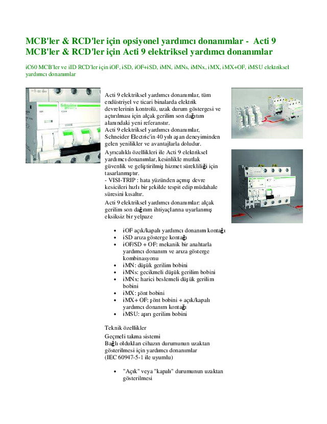 MCBler_RCDler icin opsiyonel yard-donan-Acti 9 MCBler-RCDler