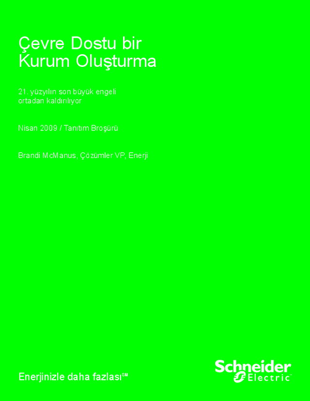 Çevre dostu bir kurum oluşturma