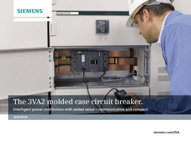 Sentron 3VA2 Haberleşebilen Kompakt Güç Şalteri Broşürü-2015