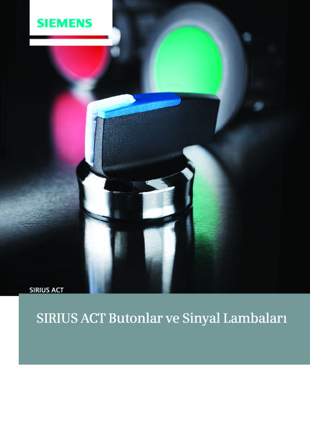 SIRIUS ACT butonlar ve sinyal lambaları