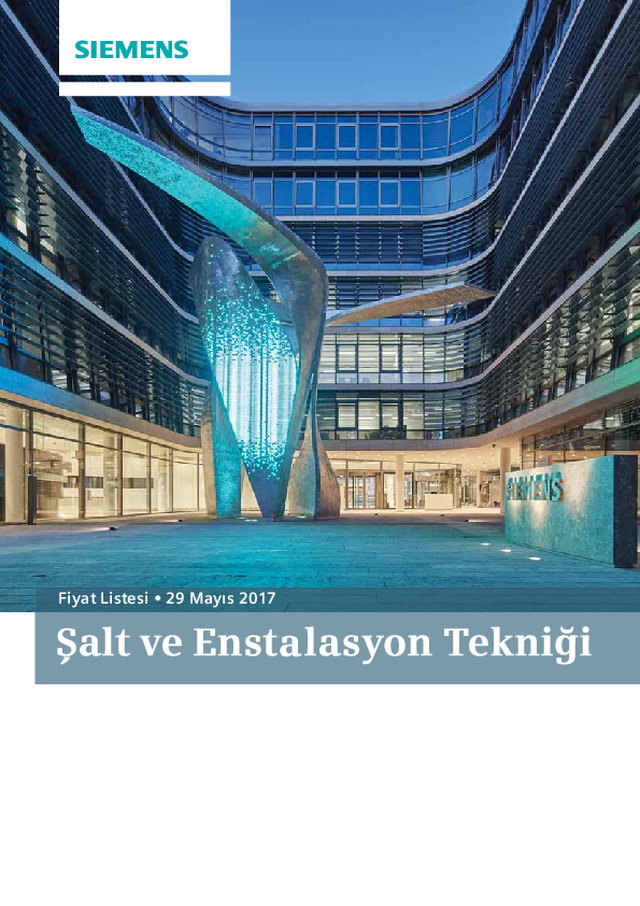 Şalt ve Enstalasyon Tekniği Fiyat Listesi