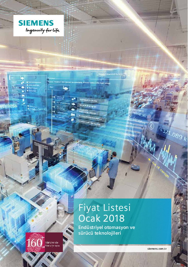 Ocak 2018 - Endüstriyel Otomasyon ve Sürücü Teknolojileri Fiyat Listesi