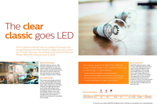 MASTER LEDbulb Clear