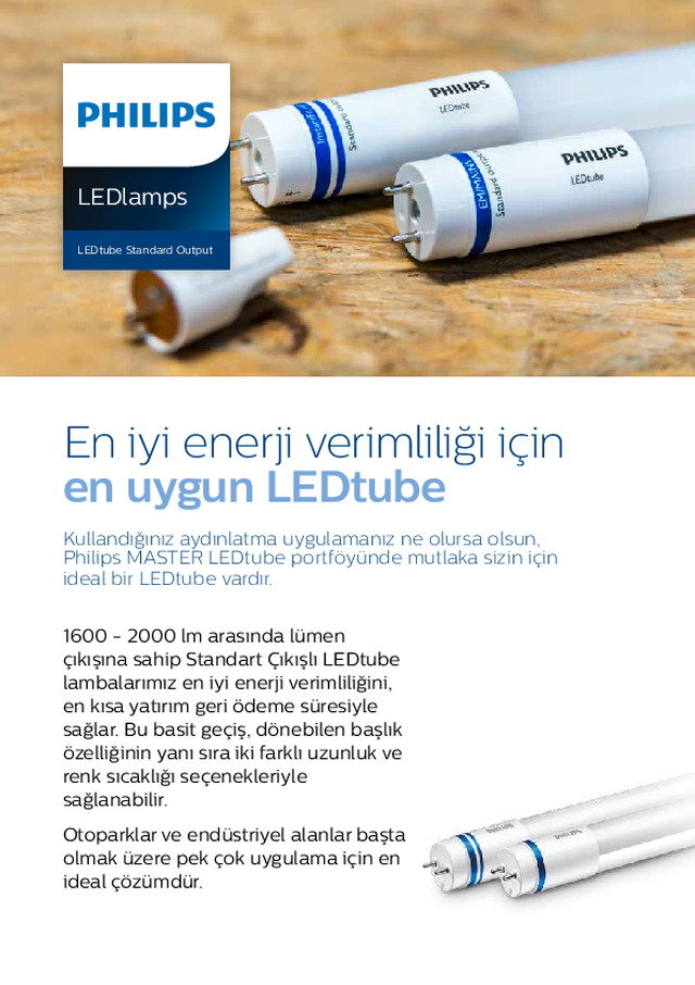 LedTube standart çıkış - datasheet
