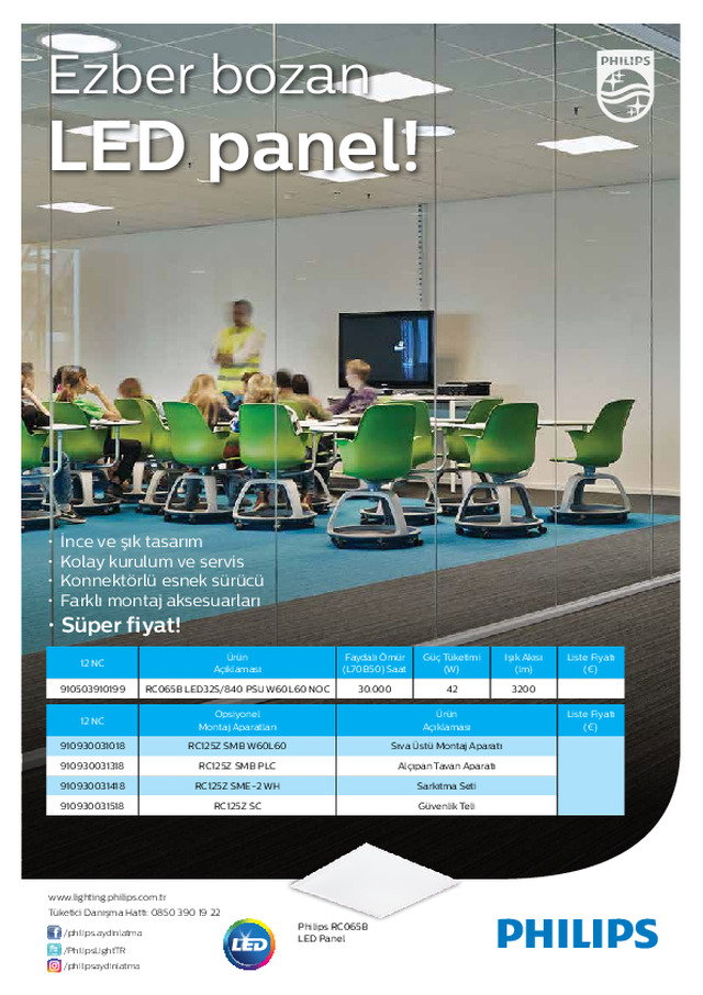 Ezber bozan LED panel!