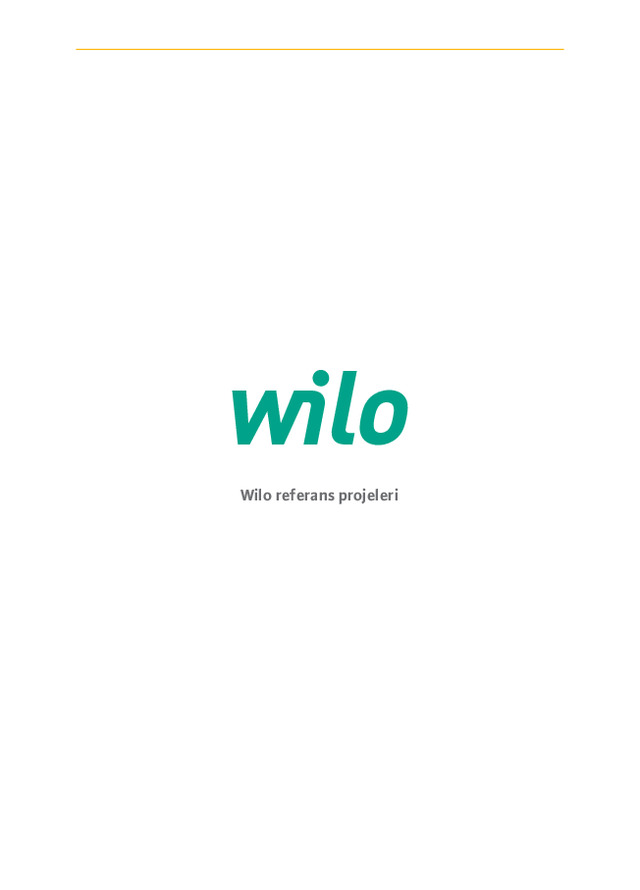 Wilo - Dev projeler için profesyonel çözümler