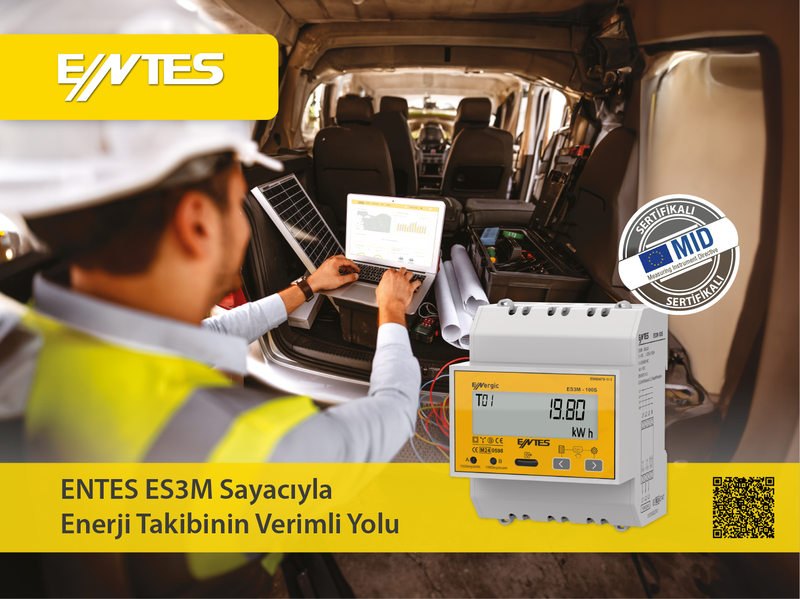 ENTES ES3M Serisi MID Sertifikalı Sayaçlarla Enerji Yönetiminde Verimlilik ve Esneklik