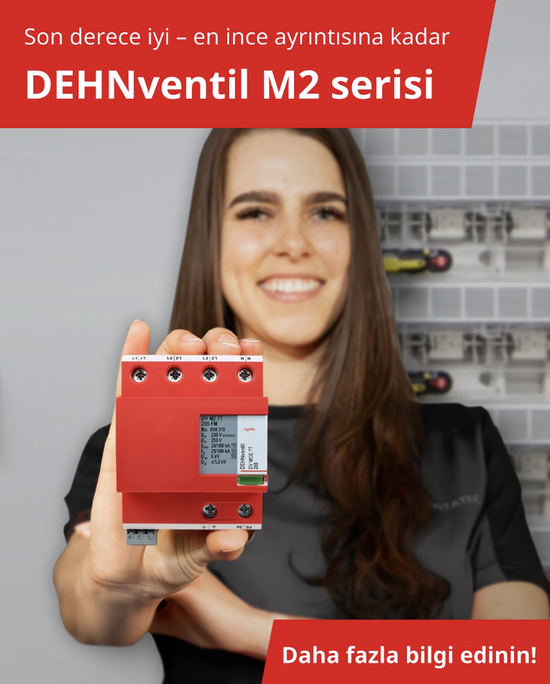 DEHNventil M2 ile Endüstriyel Düşük Voltajlı Şalt Cihazlarını Güvenilir ve Kesintisiz Bir Şekilde Koruyun