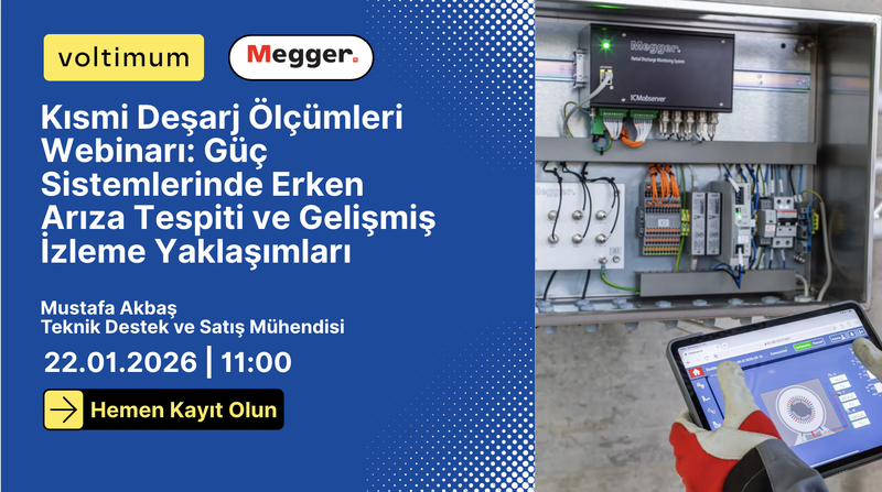  Kısmi Deşarj Ölçümleri Webinarımıza Davetlisiniz