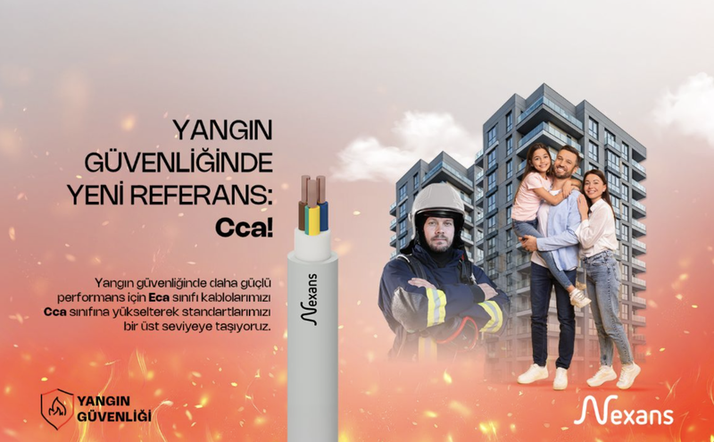 Nexans Türkiye, Kablolarda Yangın Güvenliği Standartlarını CPR Cca Sınıfı ile Yükseltiyor