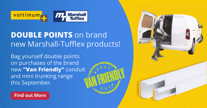 Double Points On Brand New Marshall-Tufflex Products!